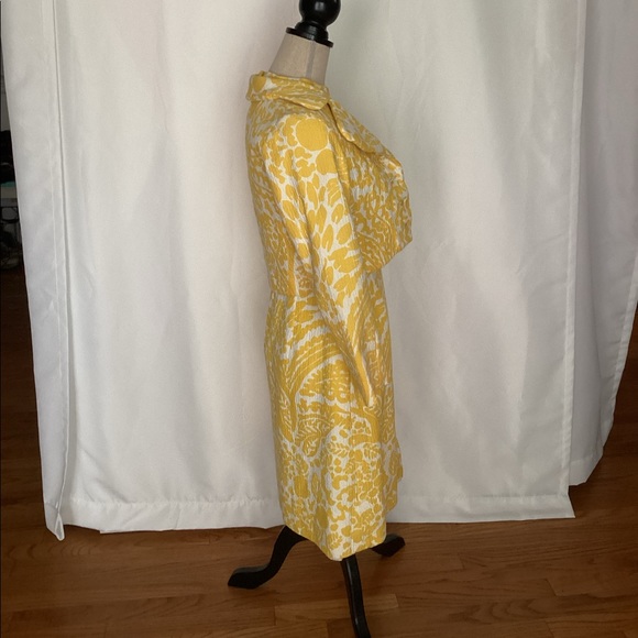 Vintage yellow thermal dress with jacket - Picture 14 of 14